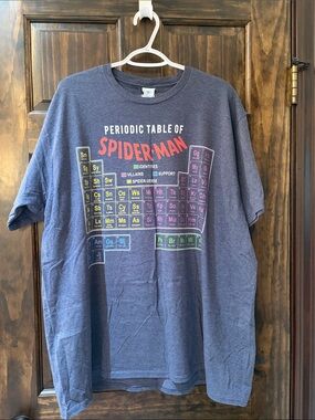 Spider-Man Periodic Table Graphic Tee - Navy
